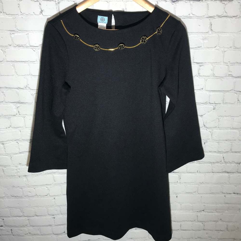 Caroline Long Embellished Dress Bell Sleeves